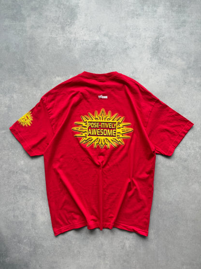 WWF 2000s Edge & Christian muška crvena majica (XXL)
