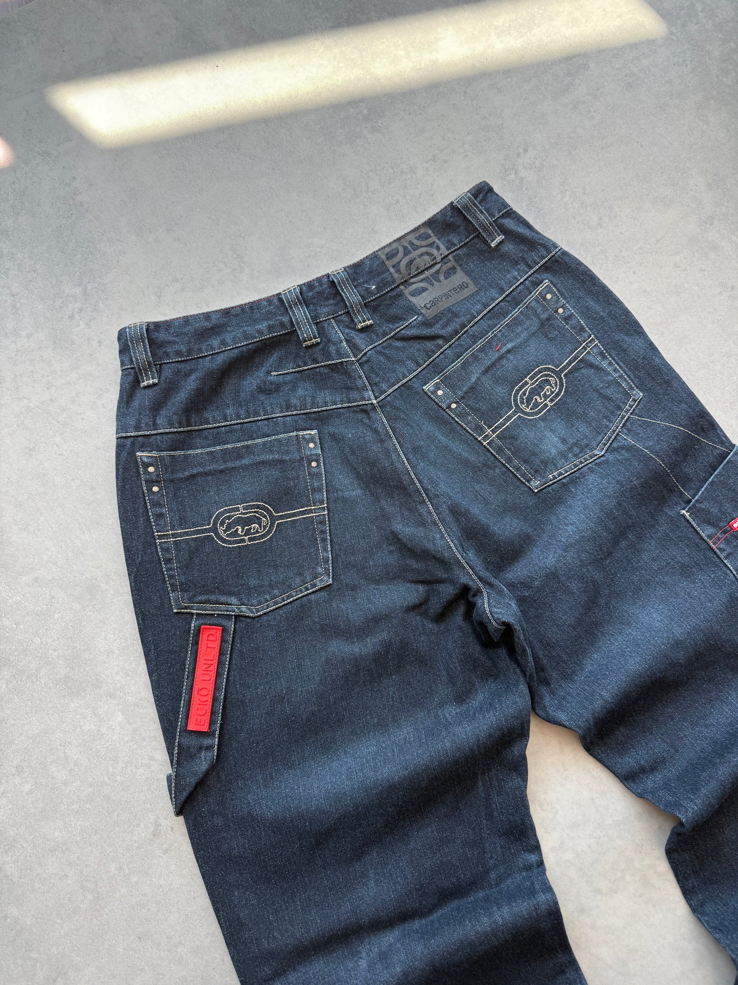 Ecko Complex 2000s Y2K muške baggy farmerke (34)