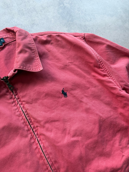 Polo by Ralph Lauren vintage muška roza harrington jakna (L)
