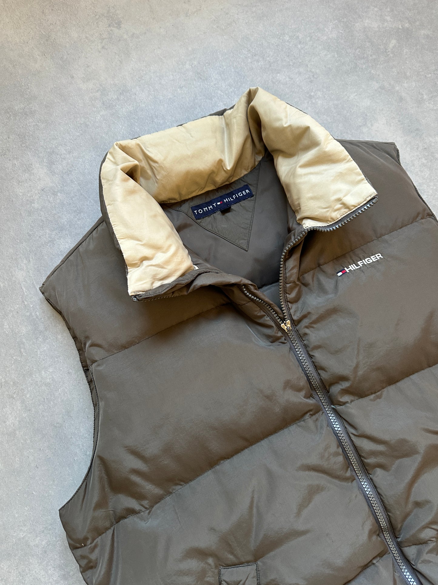 Tommy Hilfiger vintage muški puffer prsluk (L)