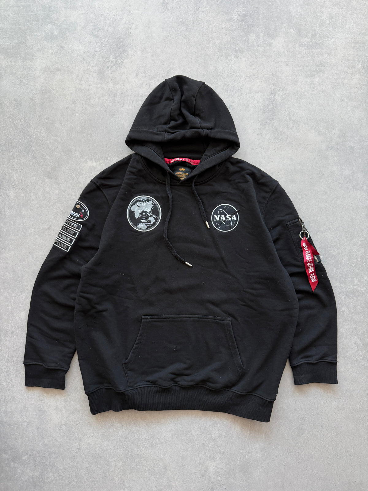 Alpha Industries NASA muška crna dukserica (XL)