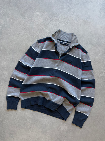 Nautica vintage muški 1/4 zip džemper (XS)