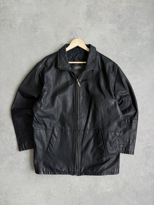 Camel vintage muška kožna jakna (L)