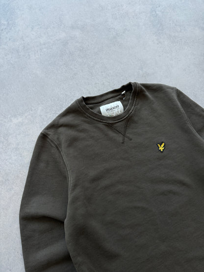 Lyle & Scott muška basic zelena dukserica (S)