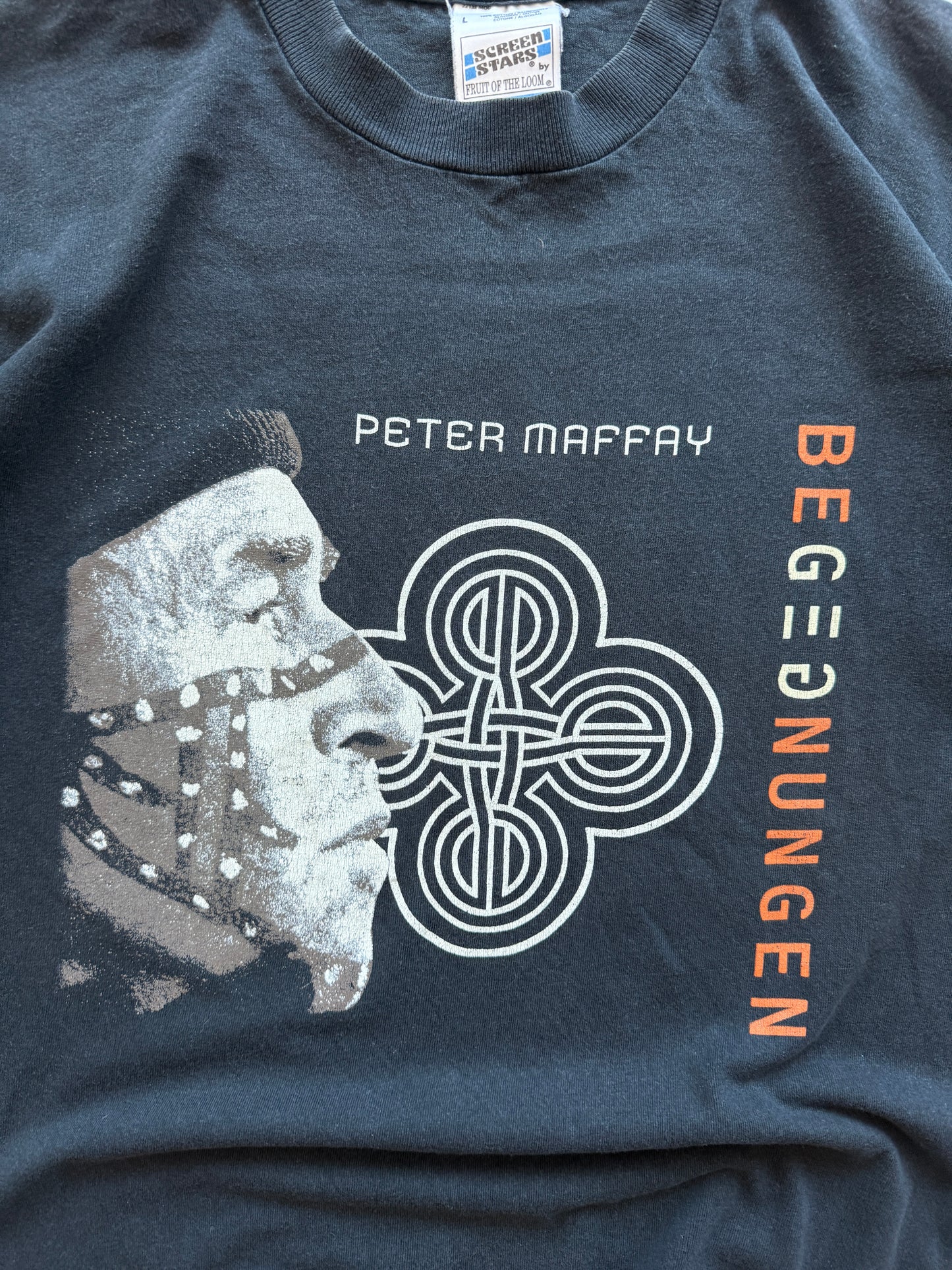 Peter Maffay vintage 1998 muška crna bend majica (L)
