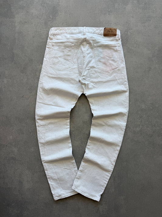 Polo by Ralph Lauren muške bijele slim fit farmerke (34x34)