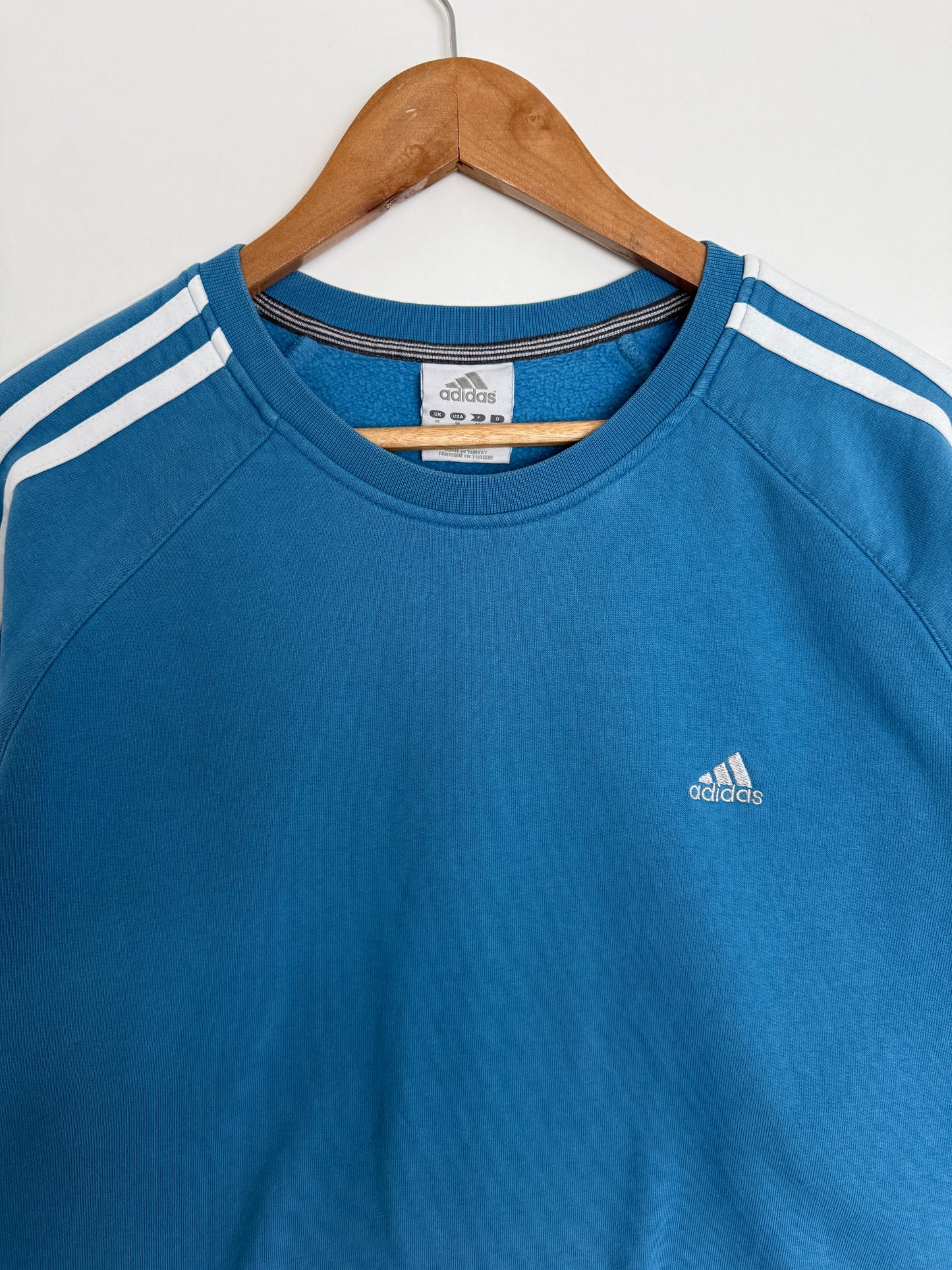 Adidas 2000s muška basic plava dukserica (M)