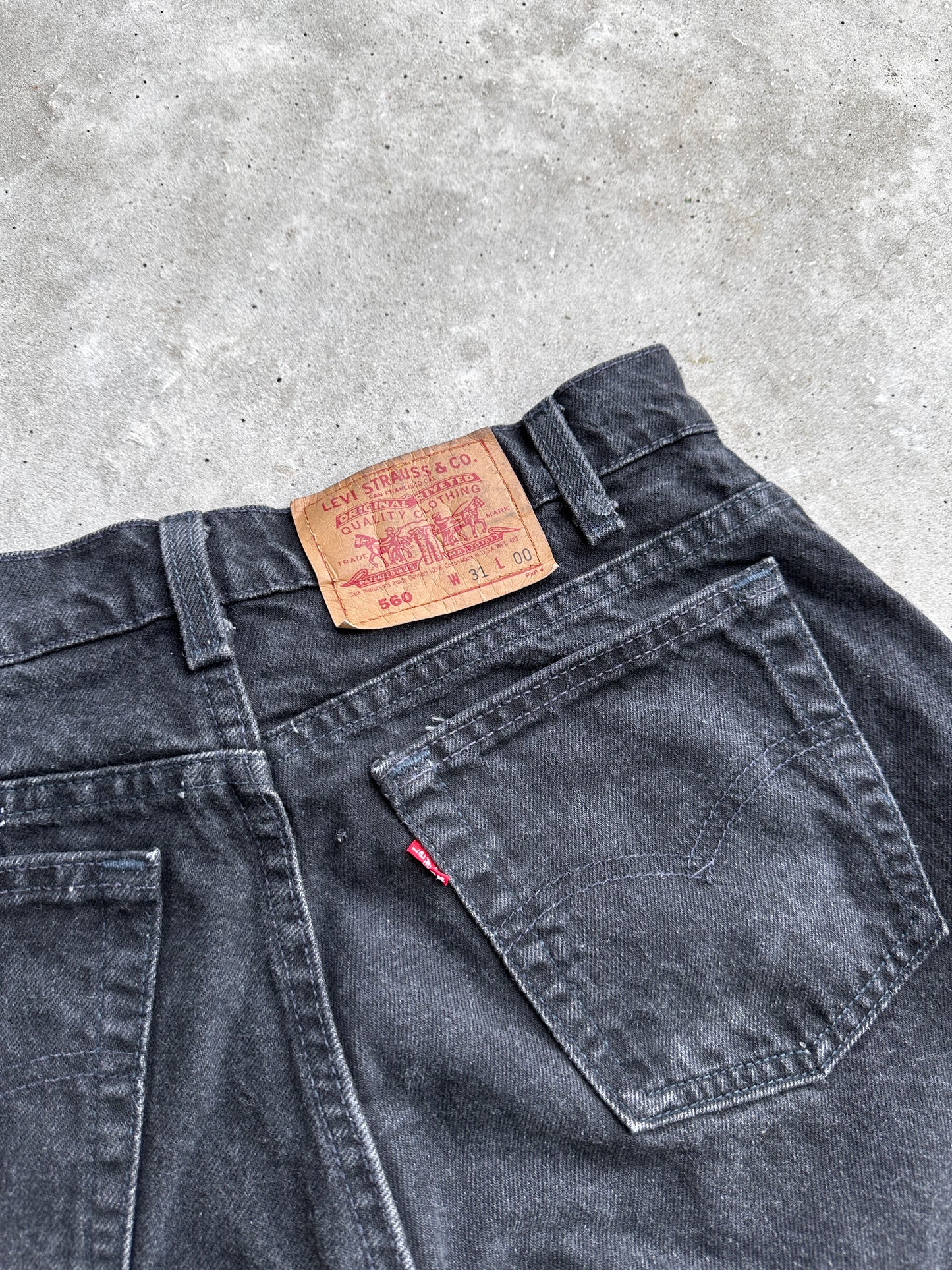 Levis 560 1993 vintage muški teksas šorc (31)