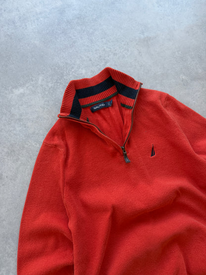 Nautica vintage muški 1/4 zip džemper (S)