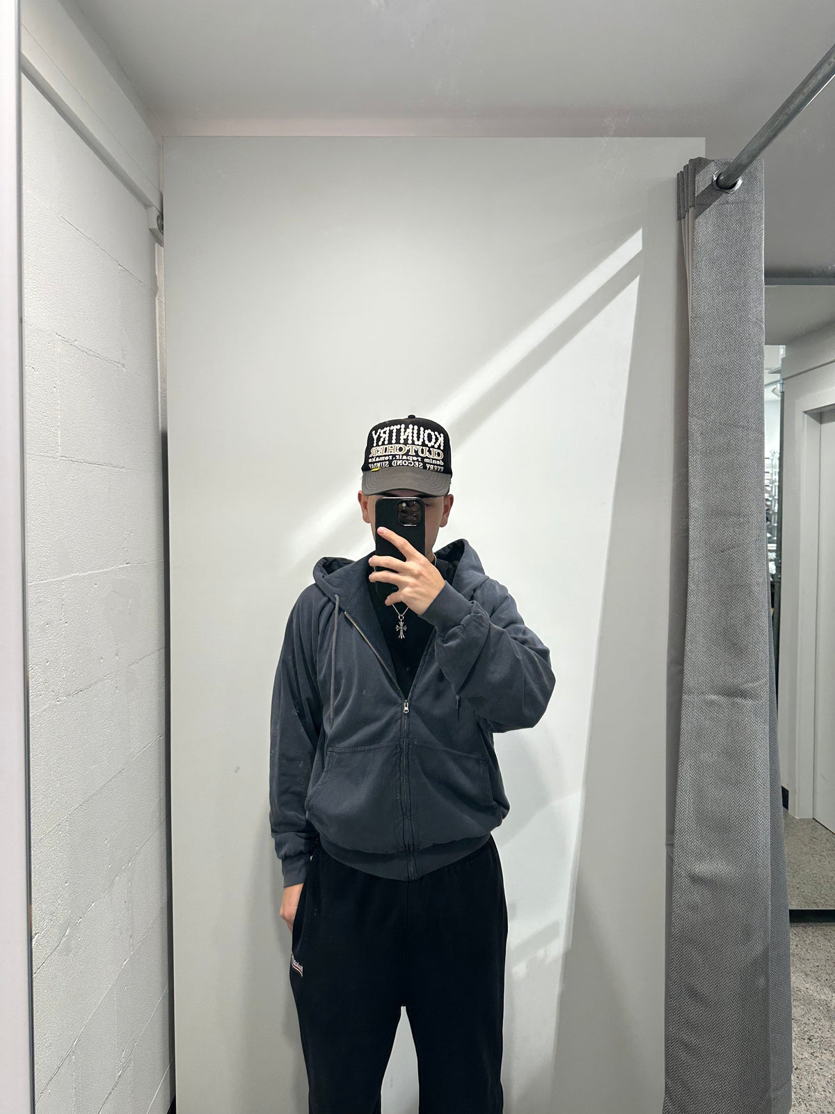 Yeezy x Gap Navy Blue Zip Up muška dukserica (S, L)
