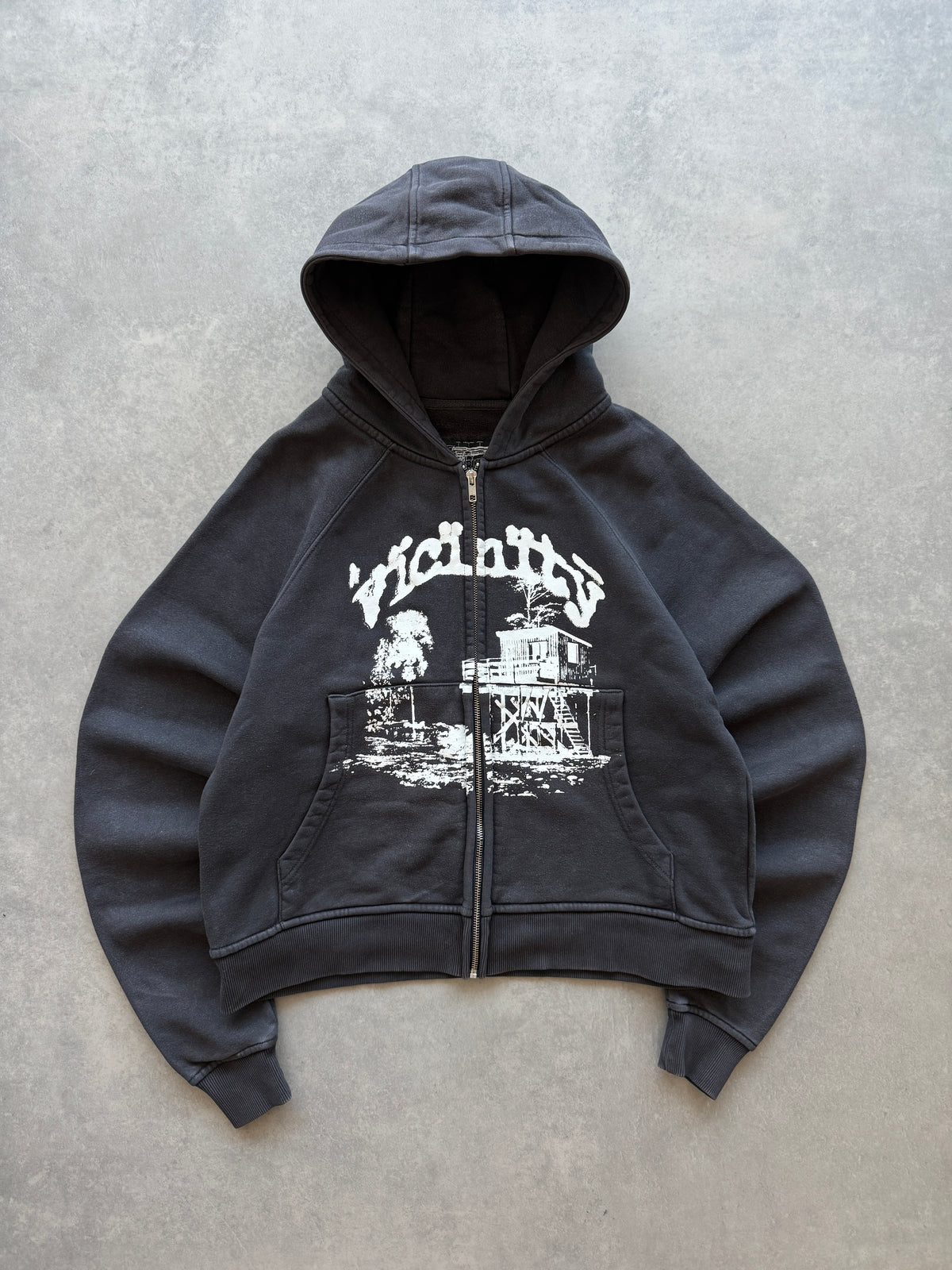 Vicinity muška heavy cotton boxy fit zip dukserica (S)