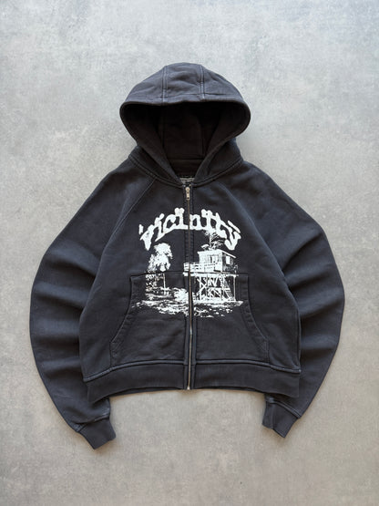 Vicinity muška heavy cotton boxy fit zip dukserica (S)