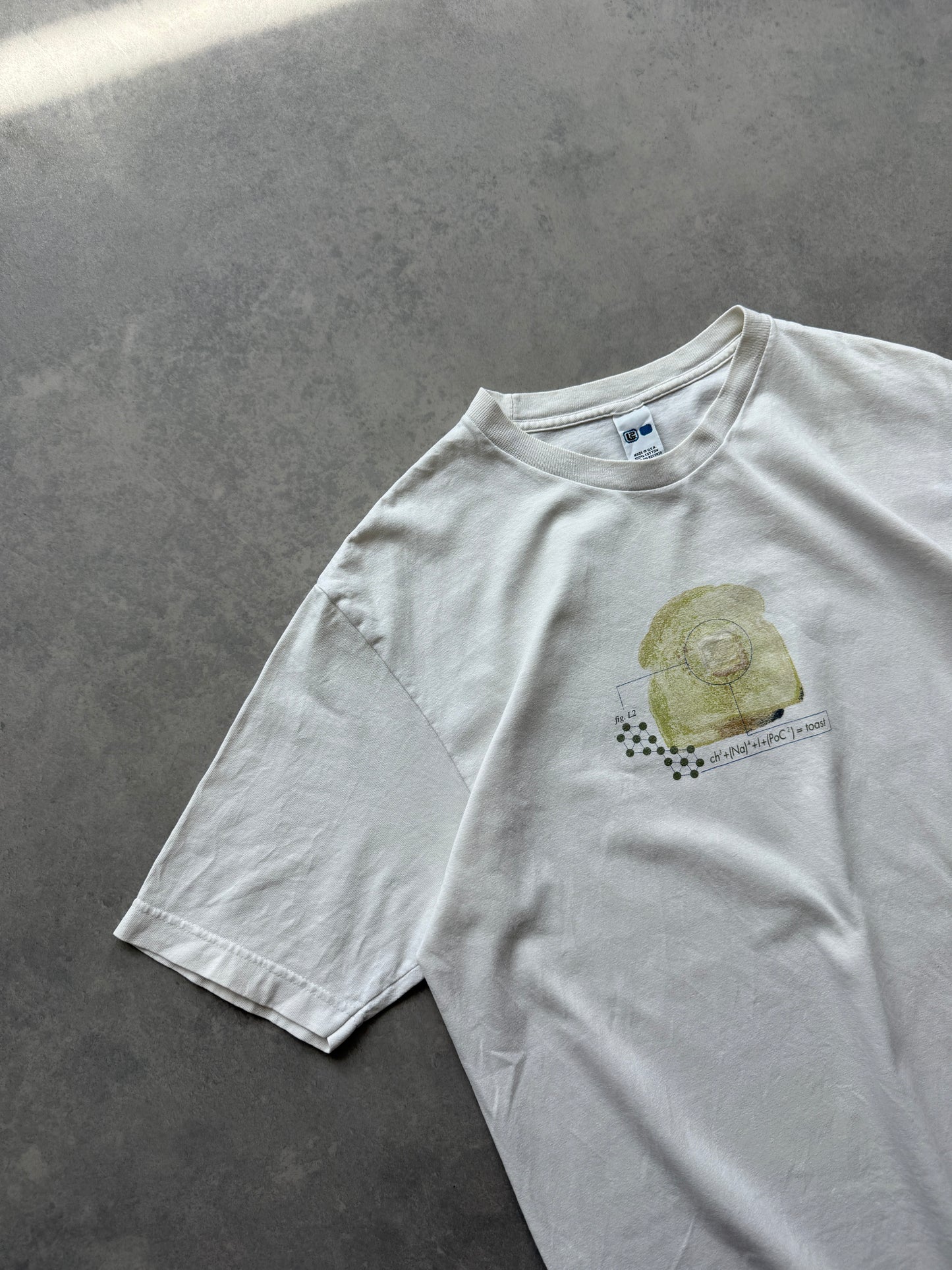 L2 vintage muška bijela oversized majica (M)