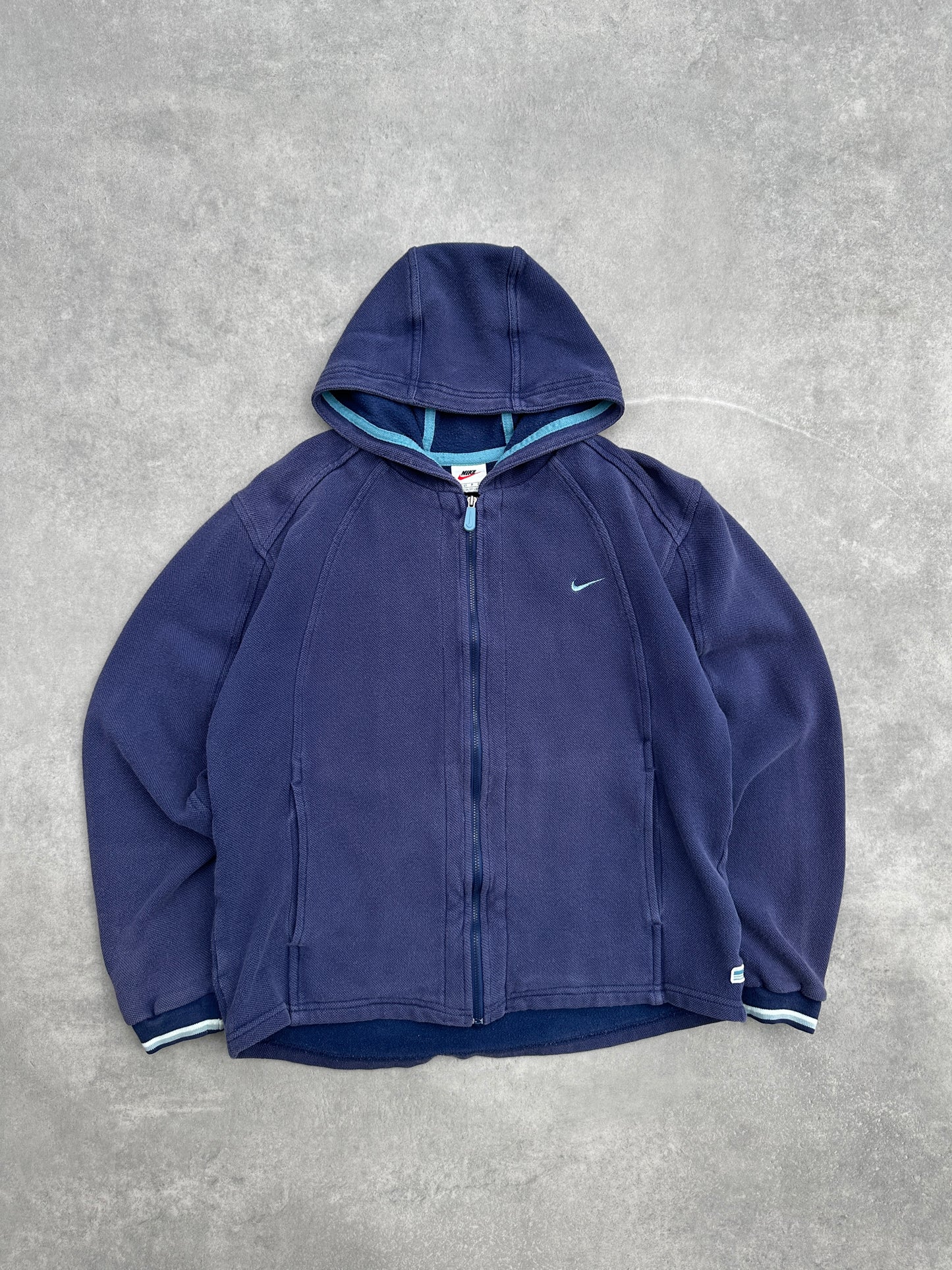 Nike 90s plava zip up ženska dukserica (S)