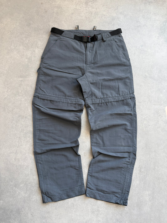 The North Face vintage ženske sive 2u1 planinarske hlace (M)