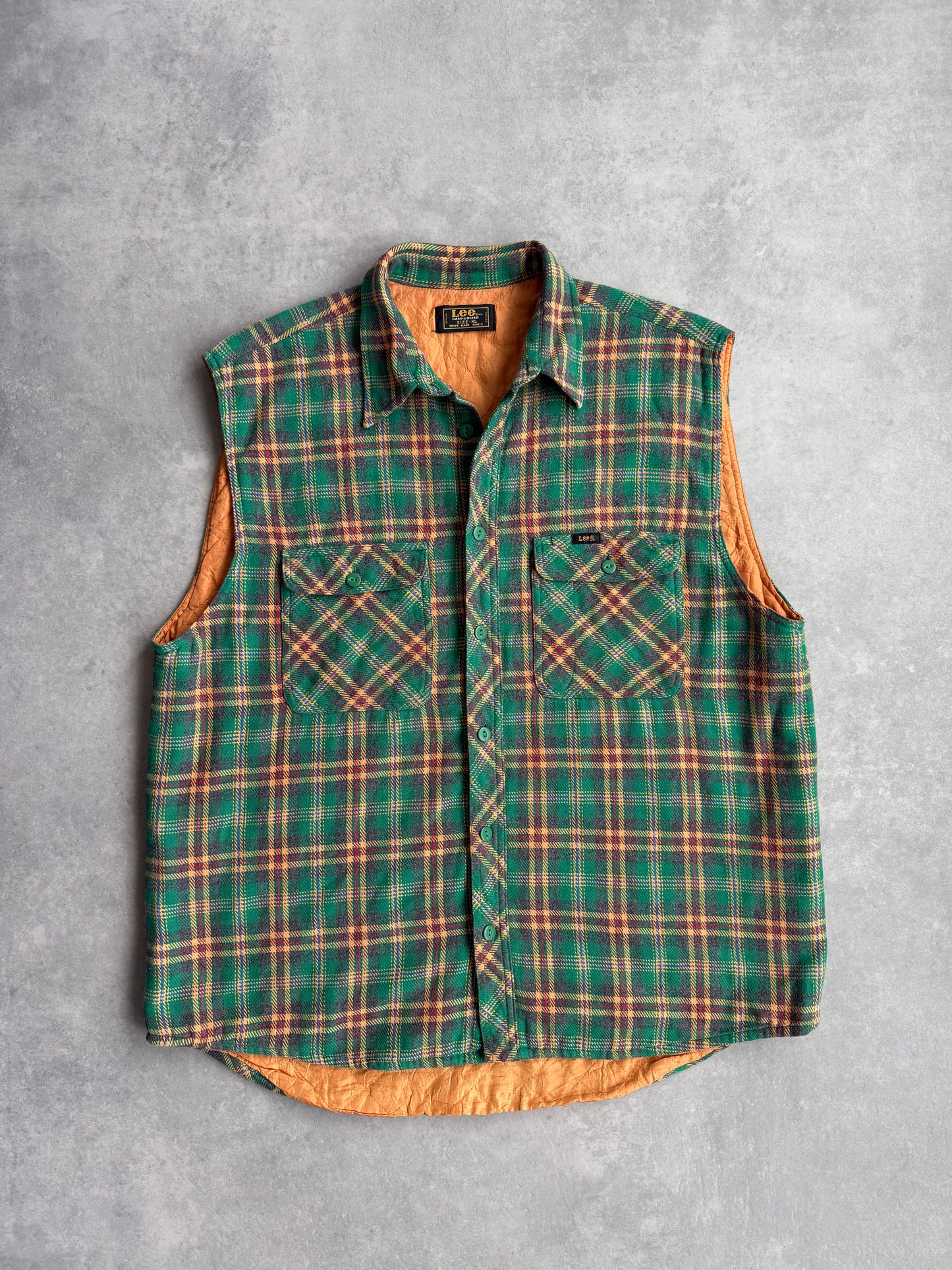 Lee vintage muški karirani prsluk (XL)