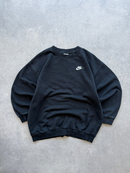 Nike basic crna ženska oversized dukserica (M)