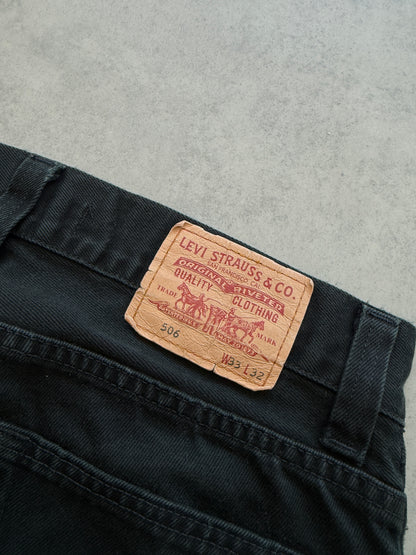 Levis 506 muške crne farmerke (33x32)