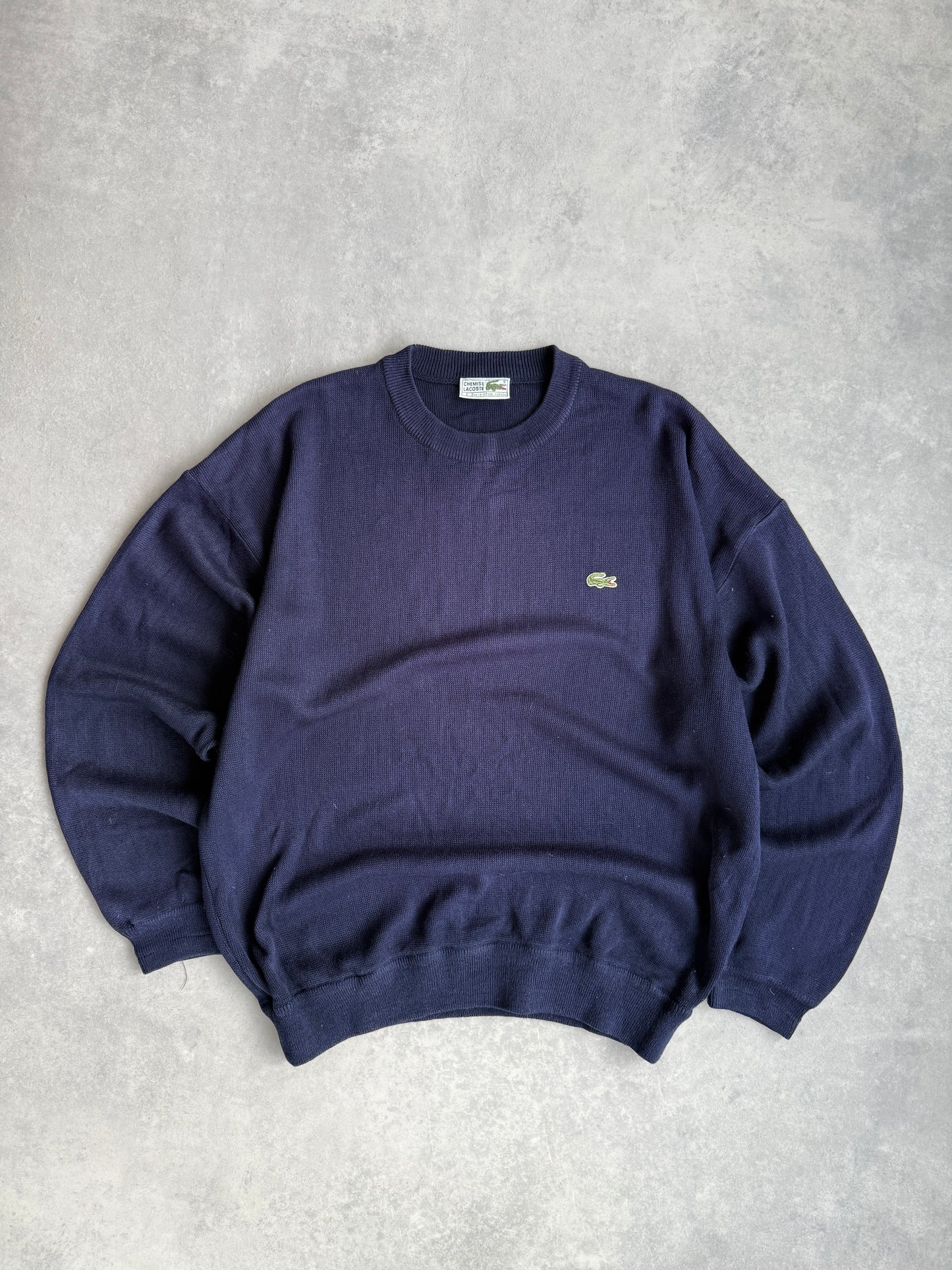 Lacoste vintage muški plavi džemper (L)