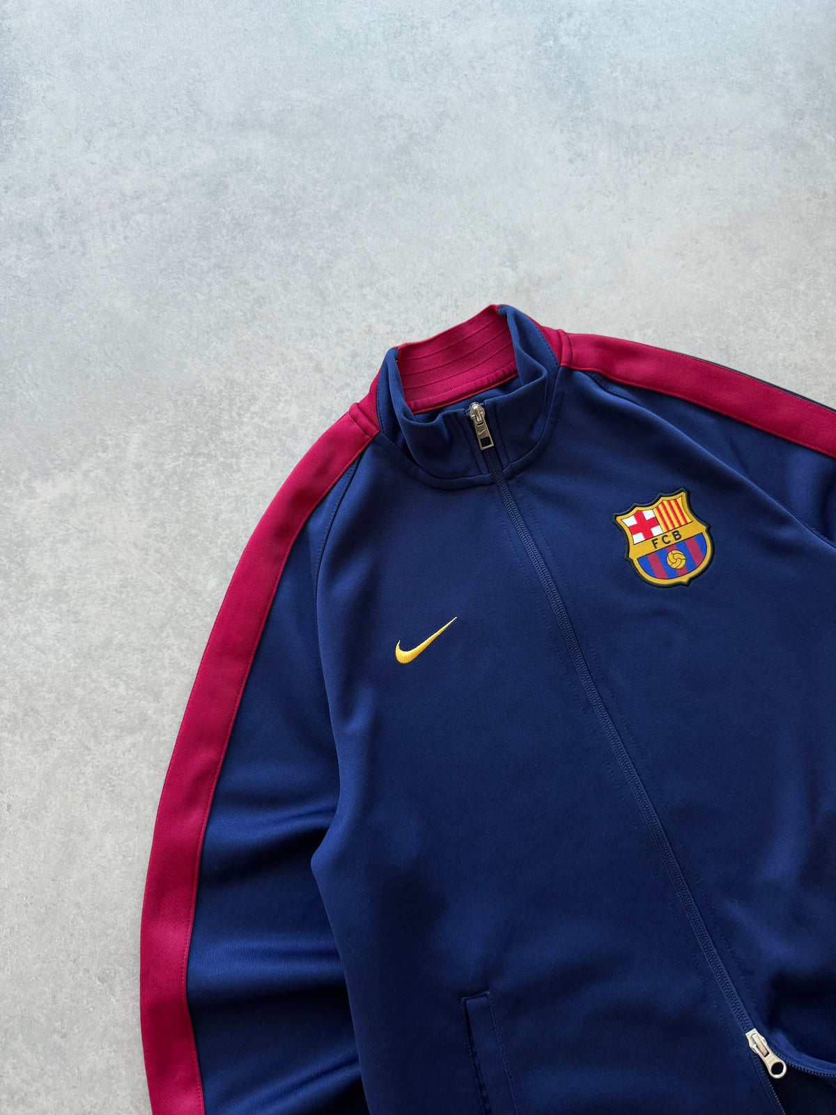 Nike x FC Barcelona muška navy plava zip dukserica (M)