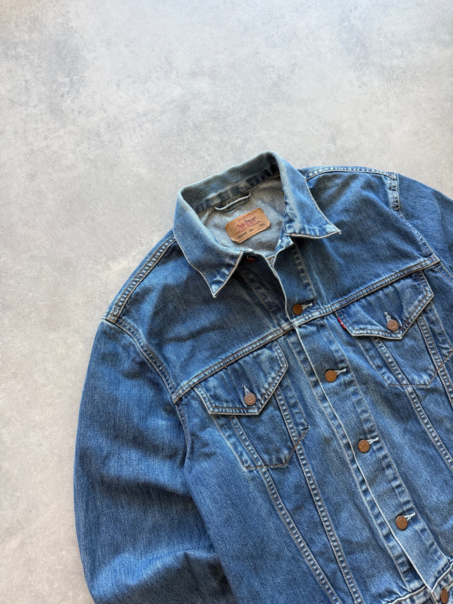 Levis vintage 90s muška boxy fit teksas jakna (L)