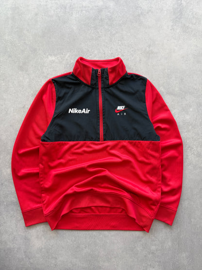 Nike Air muška crvena 1/2 zip dukserica (XS)