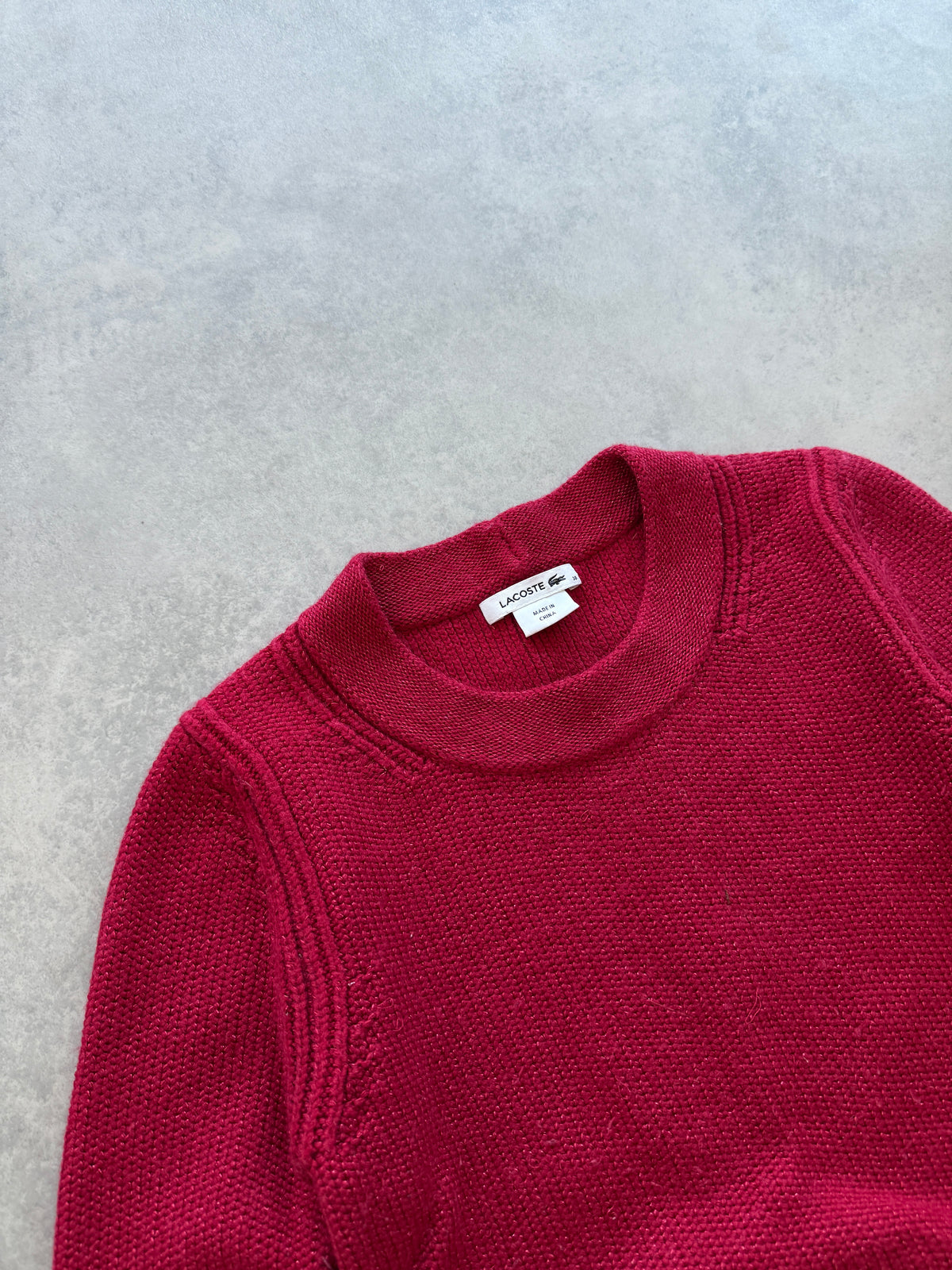 Lacoste retro ženski crveni džemper (M)