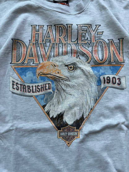 Harley Davidson retro muška siva majica (XL)