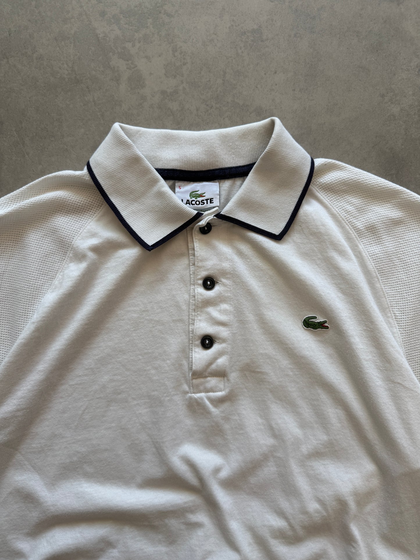 Lacoste vintage muška bijela polo majica (L)