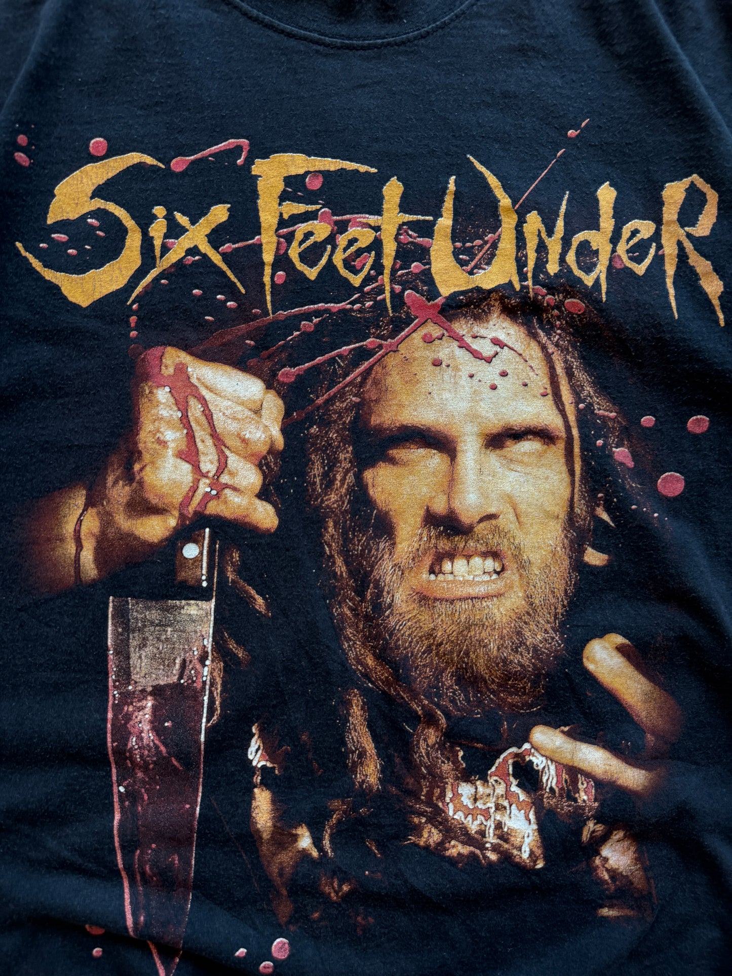 Six Feet Under muška retro crna bend majica (L)