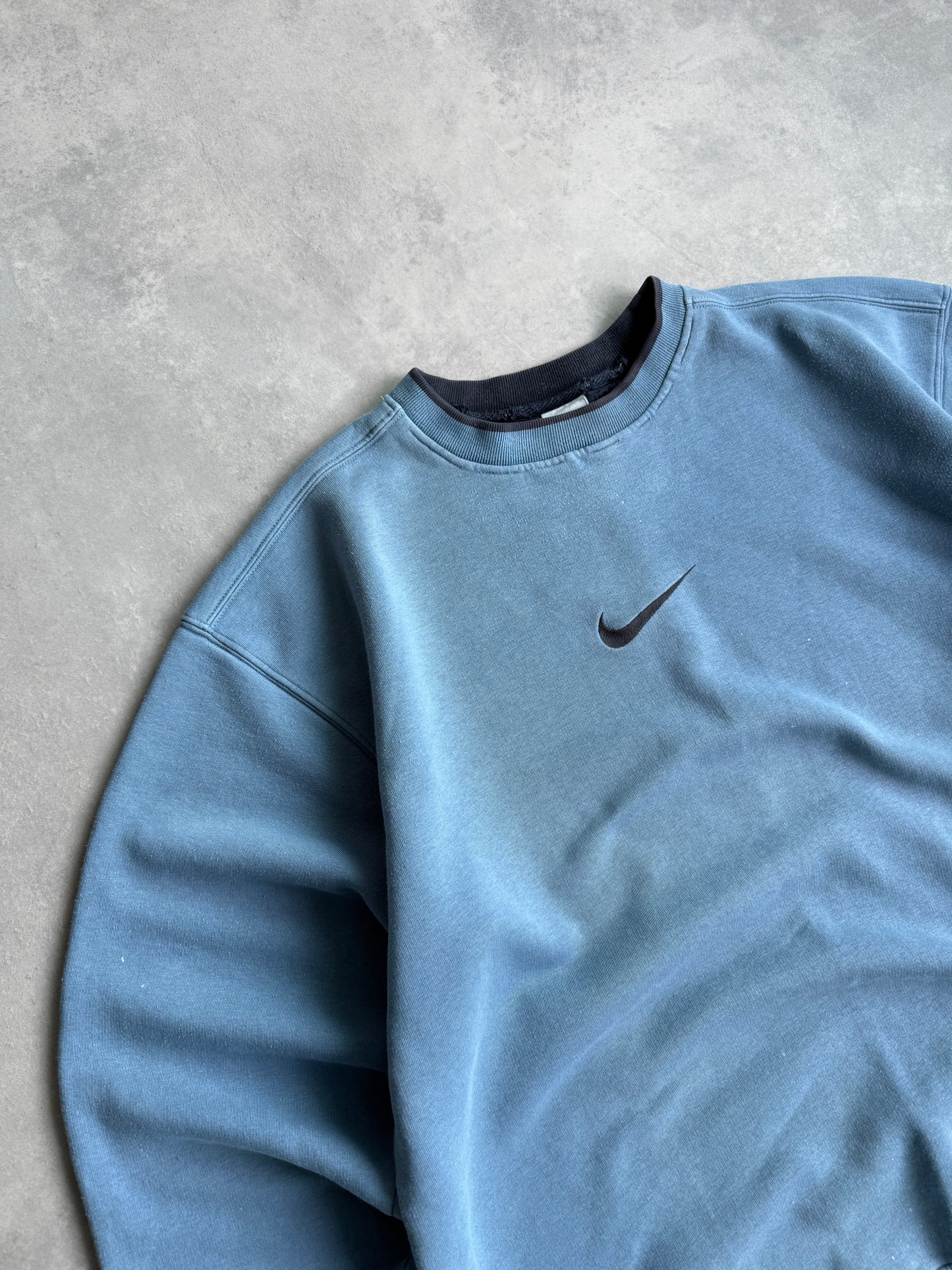 Nike vintage 90s muška plava dukserica (XXL)