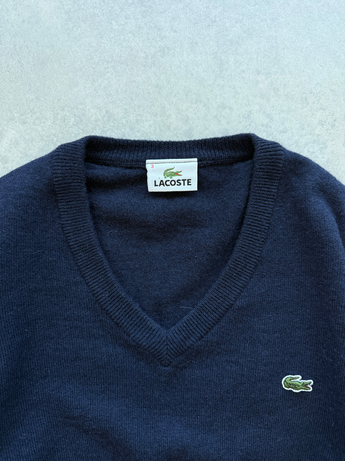 Lacoste vintage muški vuneni džemper (S)