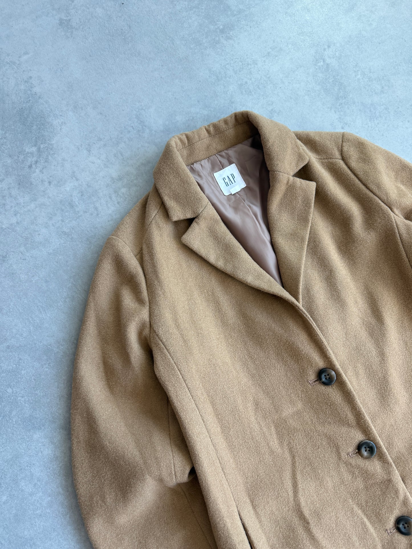 Gap ženski bež vuneni kaput (XS)