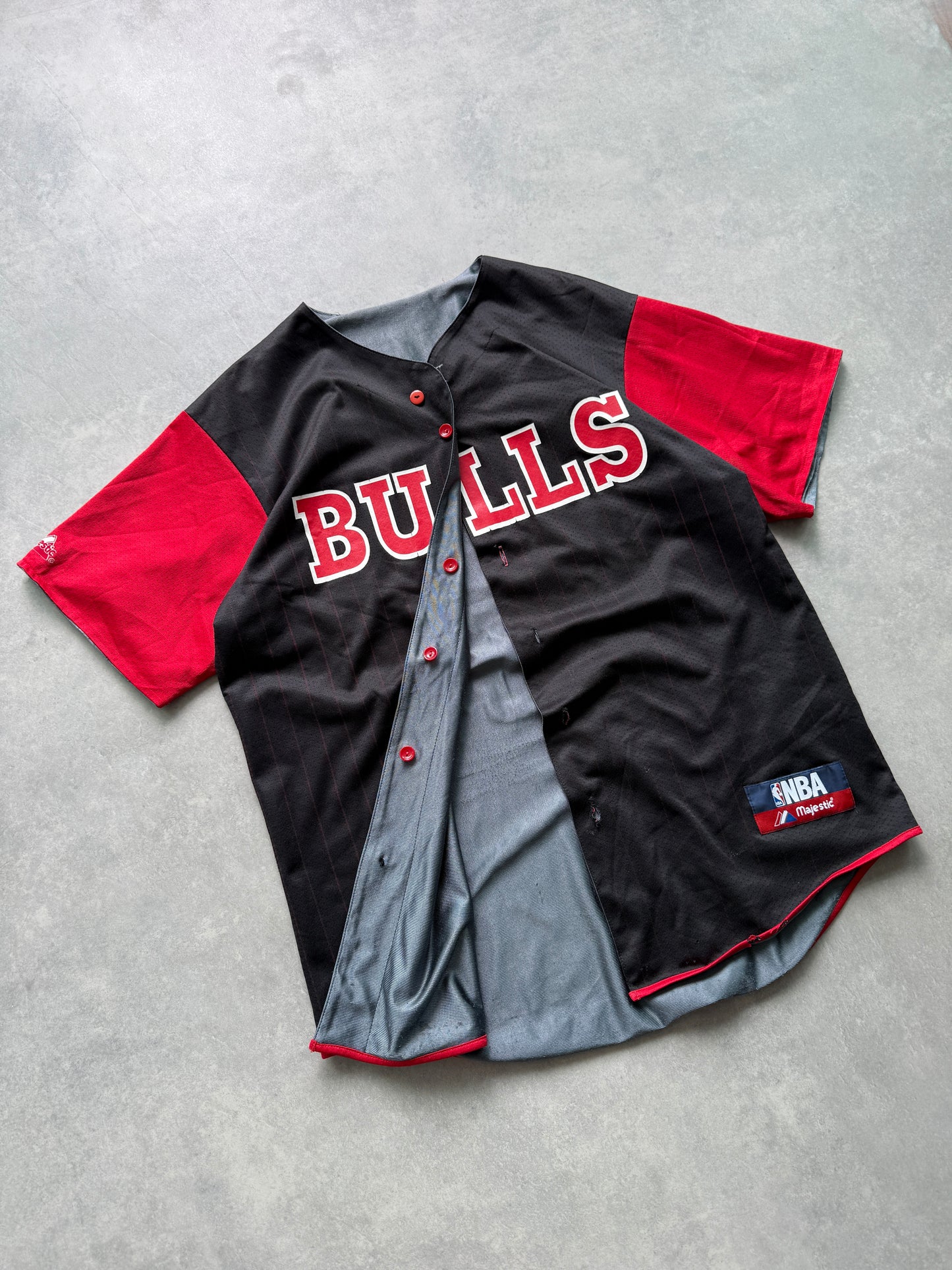 NBA Majestic Chicago Bulls vintage muški dres sa 2 lica (L)