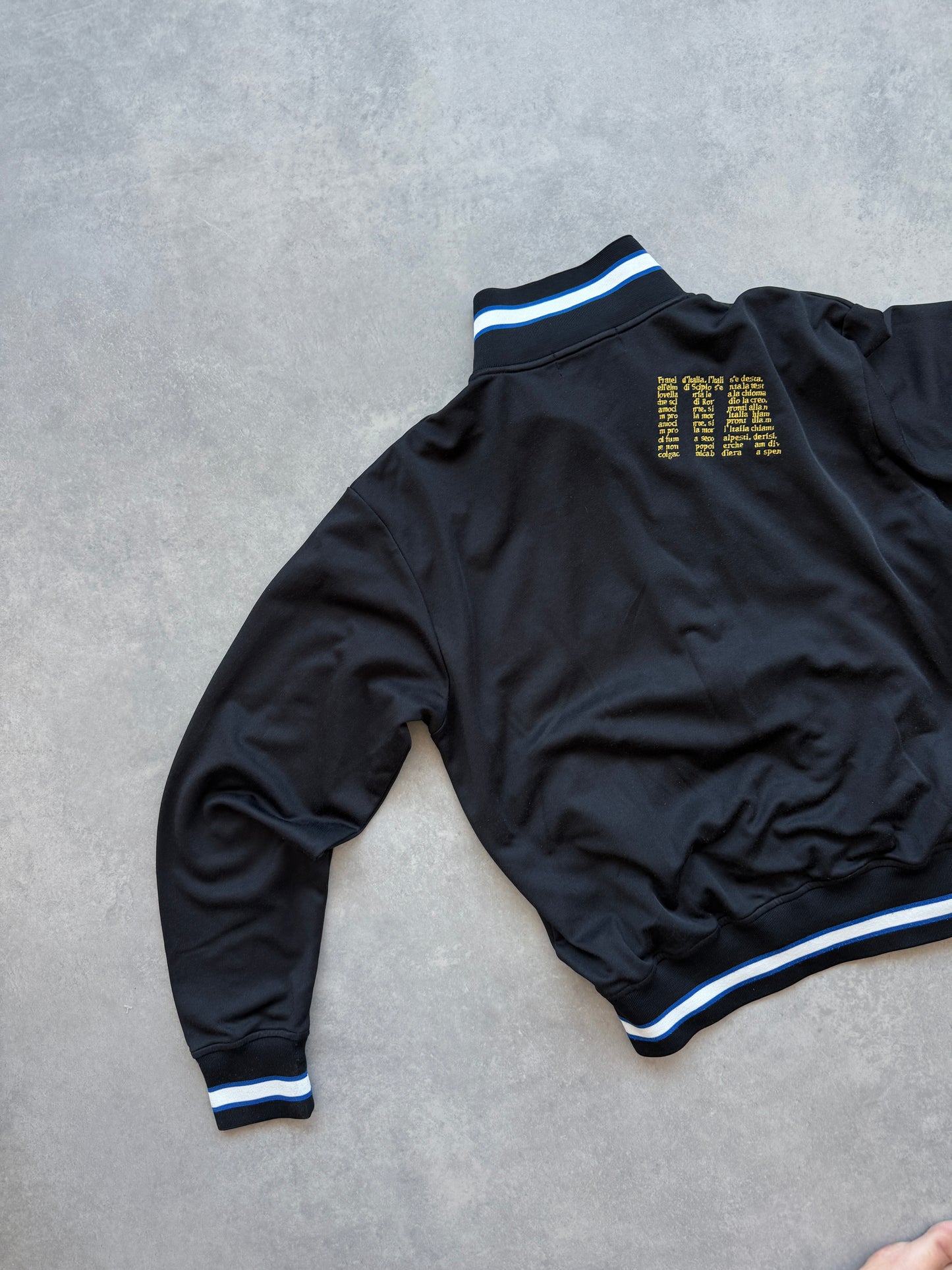 Kappa x Italia vintage muška crna dukserica (L)