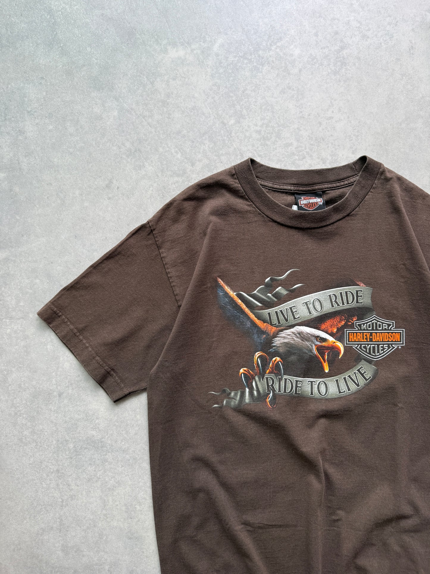 Harley Davidson vintage muška smedja majica (M)