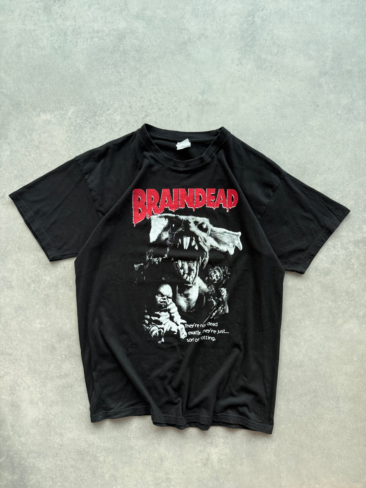 Braindead retro muška crna majica (L)