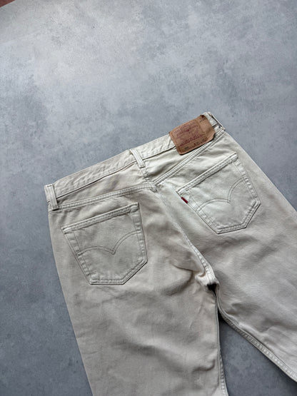 Levis 501 muške bež vintage farmerke (36x34)