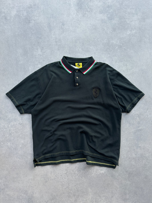 Ferrari muška crna polo majica (XL)