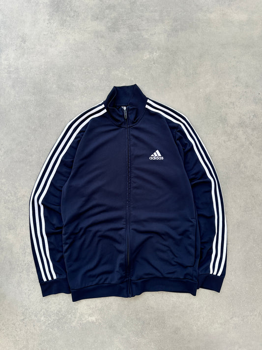 Adidas navy blue muška basic dukserica na kopcanje (L)