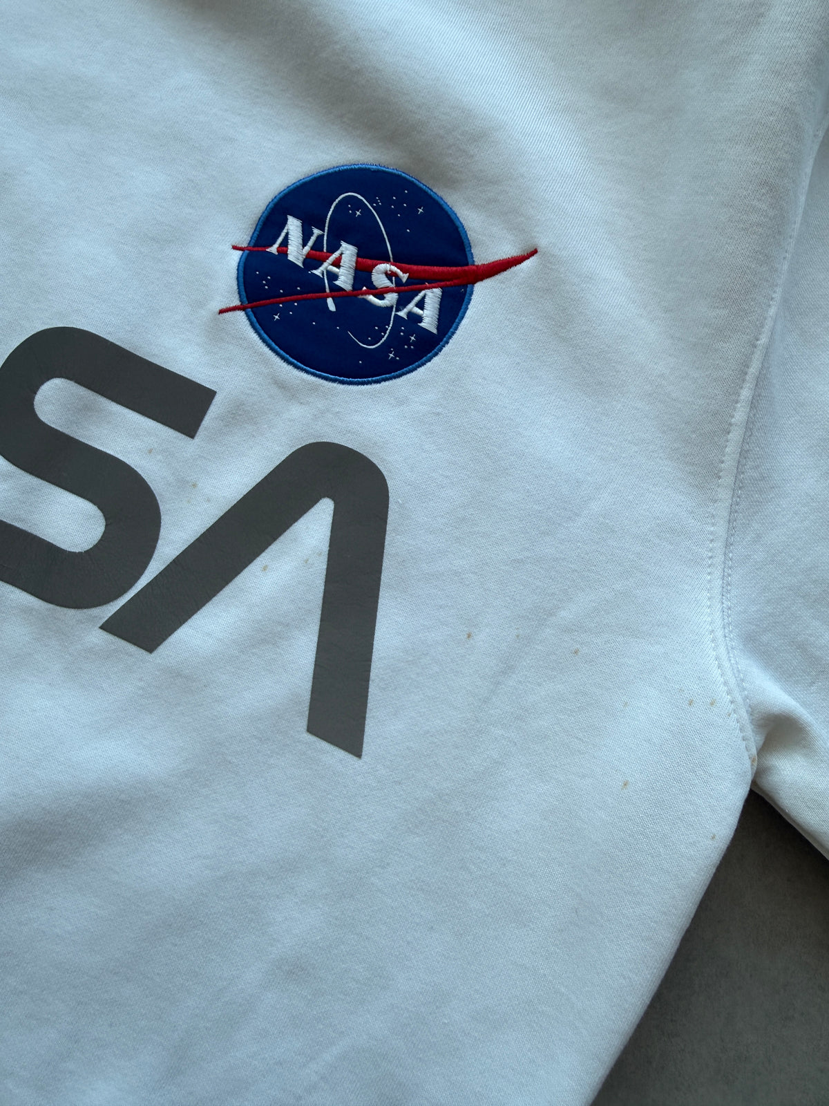 Alpha Industries Nasa muška bijela dukserica (L)