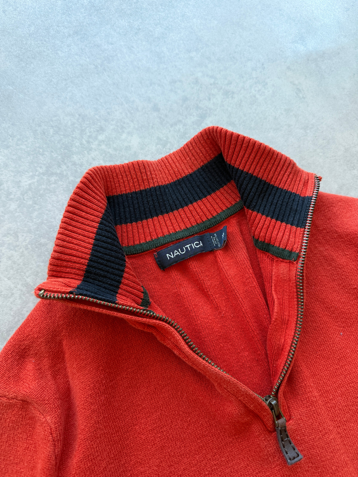 Nautica vintage muški 1/4 zip džemper (S)