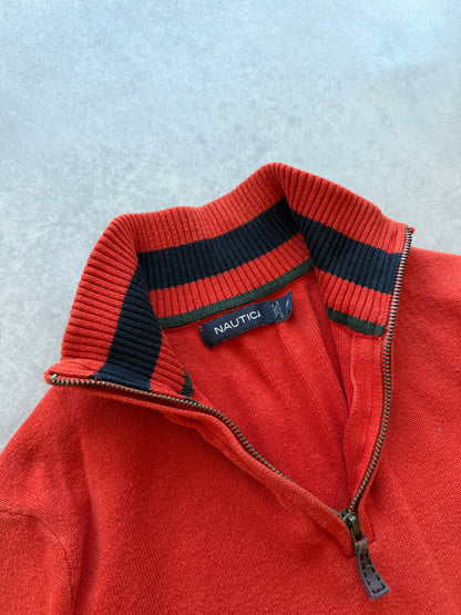 Nautica vintage muški 1/4 zip džemper (S)
