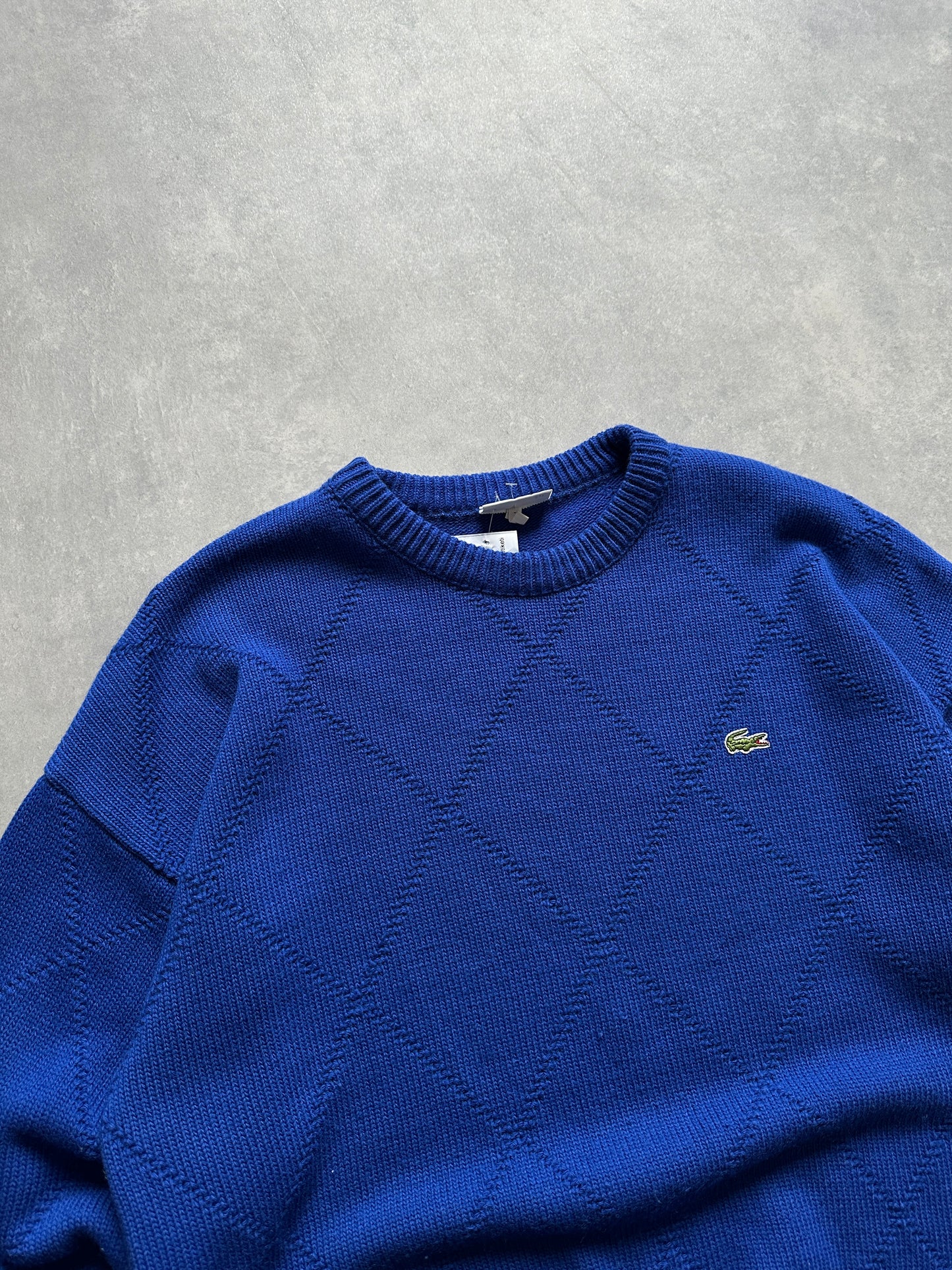 Lacoste vintage muški plavi džemper (XXL)