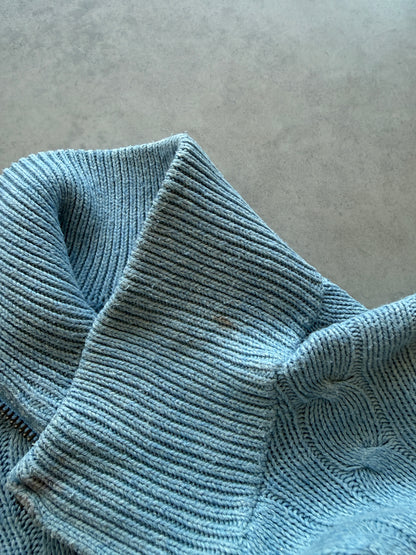 Polo by Ralph Lauren vintage cable knit 1/4 zip džemper (XL)