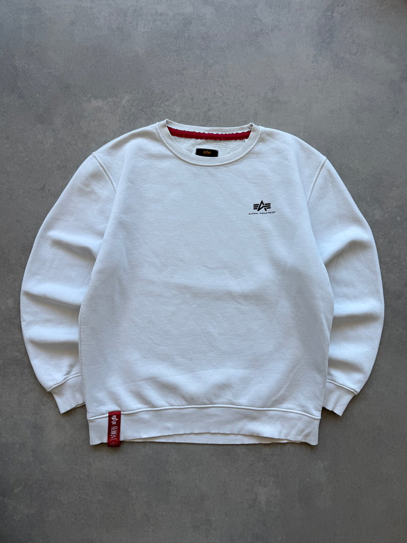 Alpha Industries muška bijela dukserica (L)