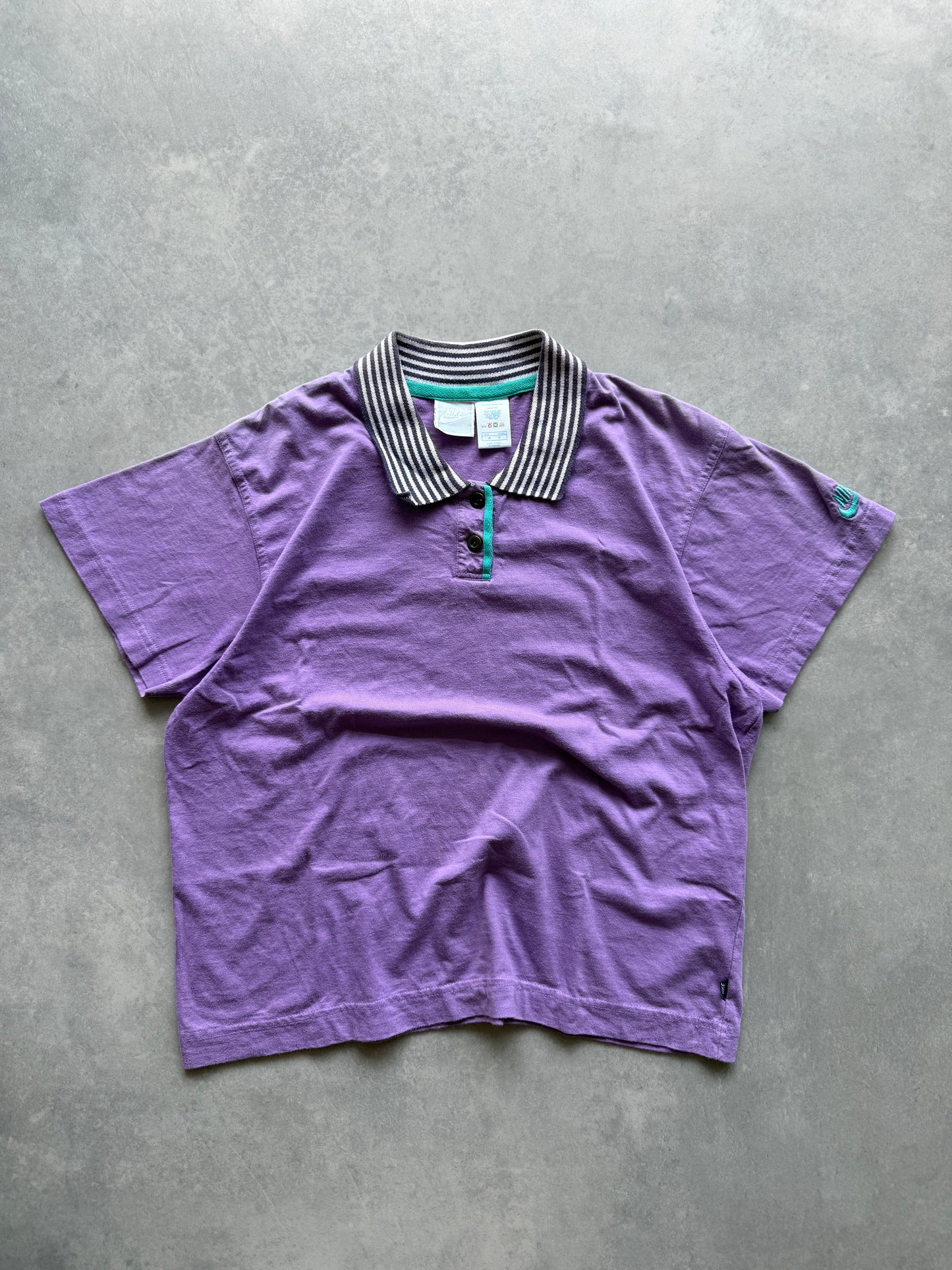 Nike vintage 90s ženska oversized polo majica (M)