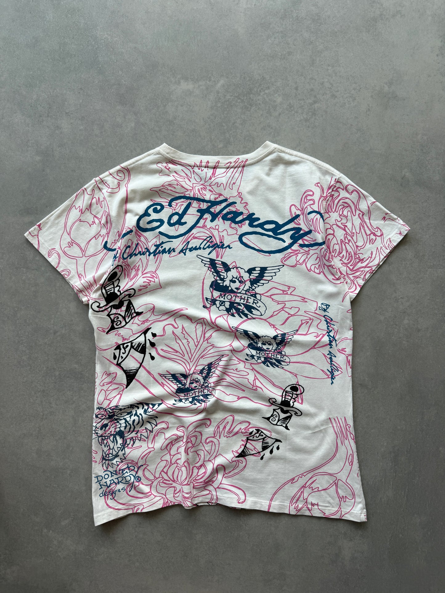 Ed Hardy Y2K ženska AOP majica (L)