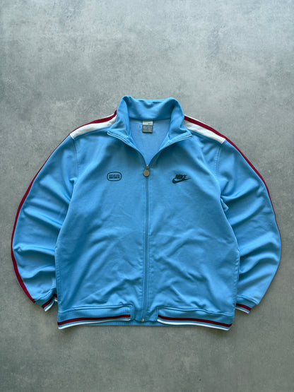 Nike 2000s muška baby blue zip dukserica (L)