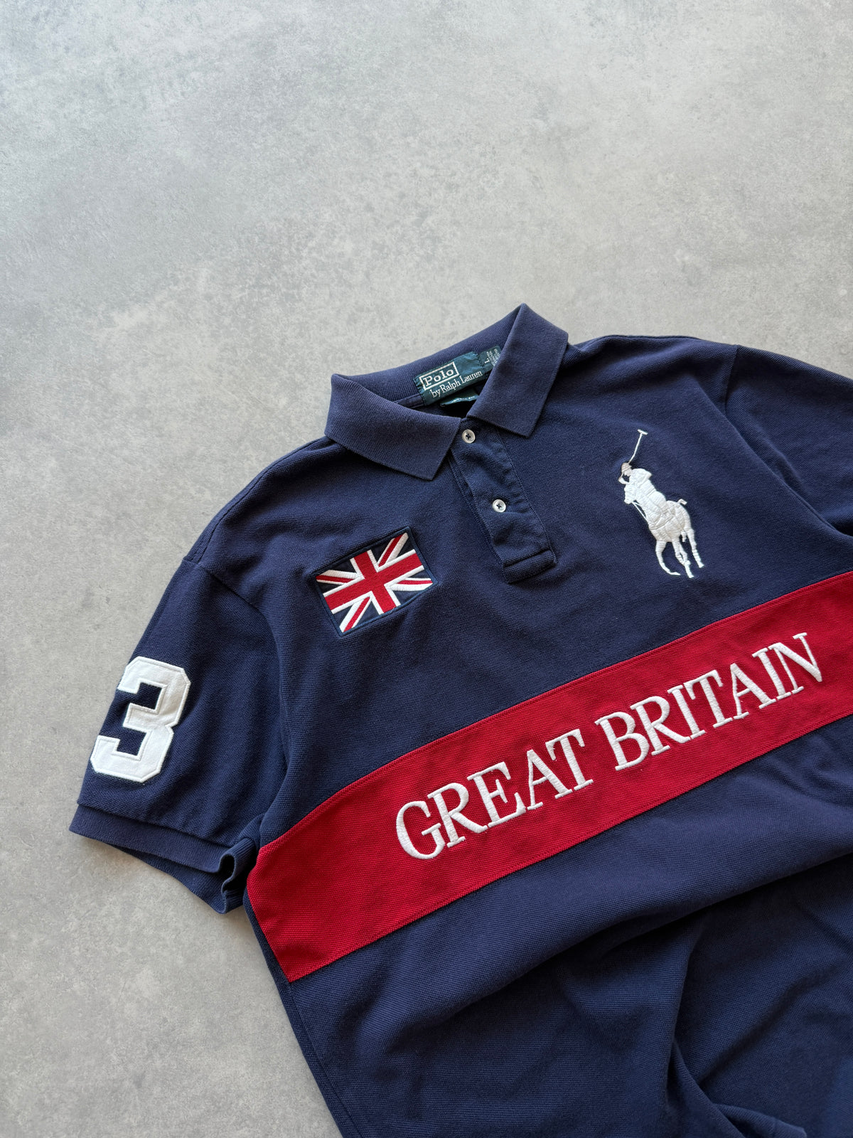 Polo by Ralph Lauren Great Britain Big pony muška polo majica (L)